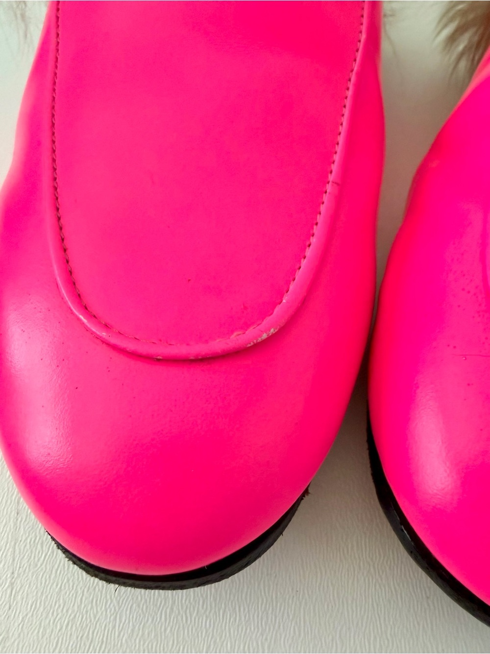 GUCCI | Princetown Fuchsia Hot Pink Horsebit Fur Mule Loafers Slippers EU 39 - Picture 5 of 13